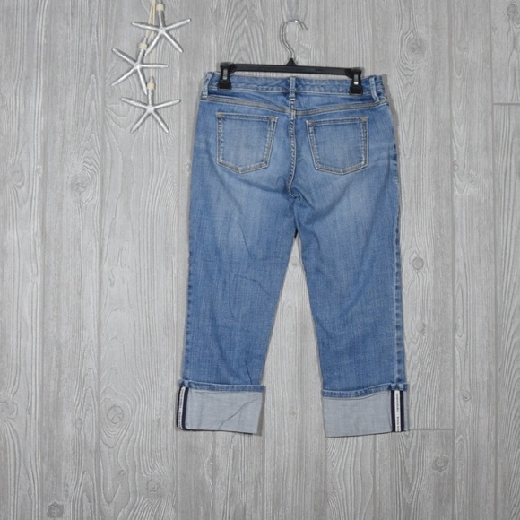 BANANA REPUBLIC Cropped Cuffed Jeans Size 26 or size 2 - Picture 3 of 8